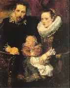 Dyck, Anthony van Family Portrait Norge oil painting reproduction